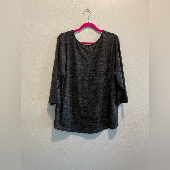 2X NY Collection Women’s Gray Long Sleeve Blouse New With Tags - Picture 12 of 12